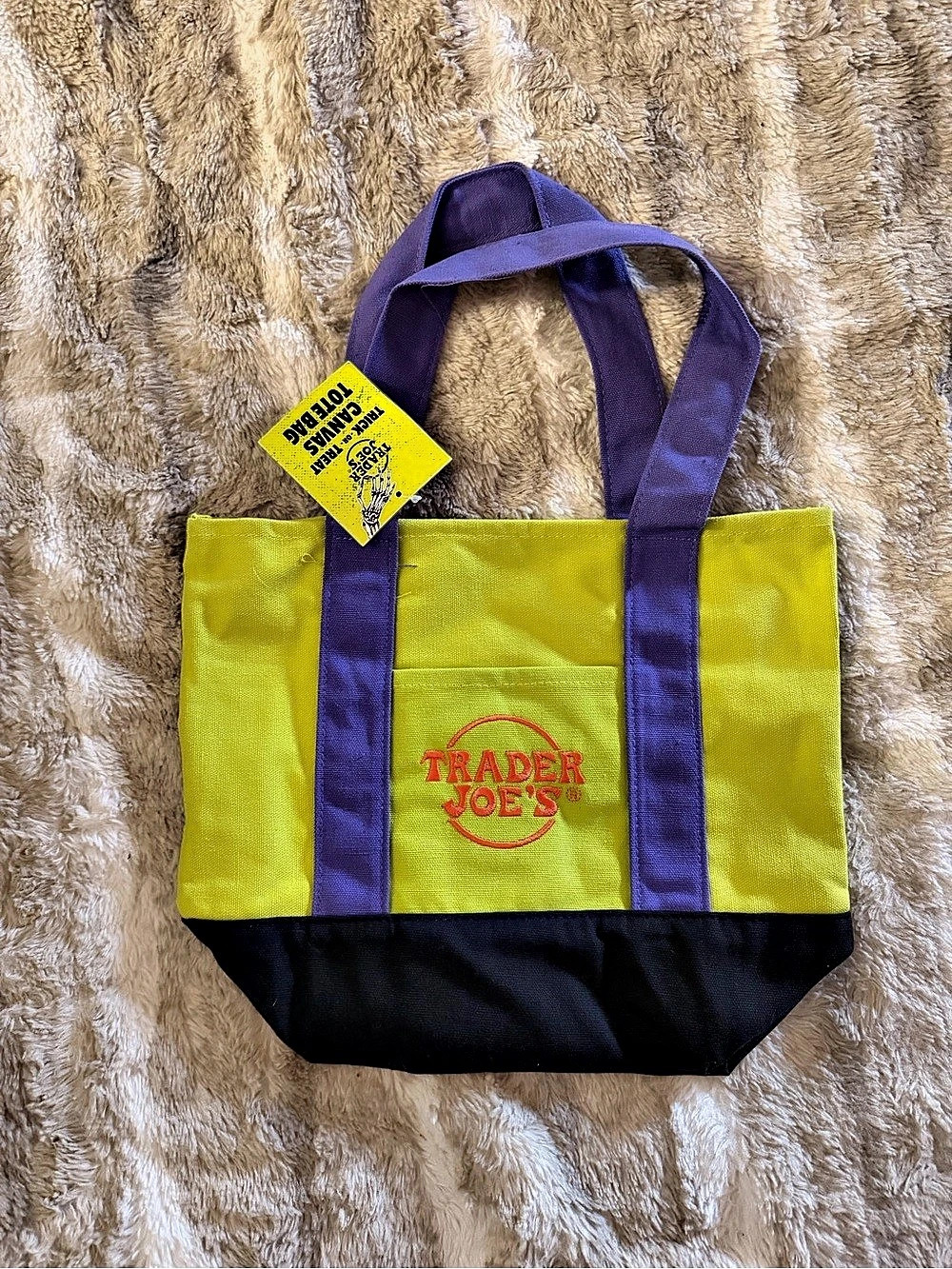 Trader Joe's Trick-or-Treat Mini Canvas Tote Bag